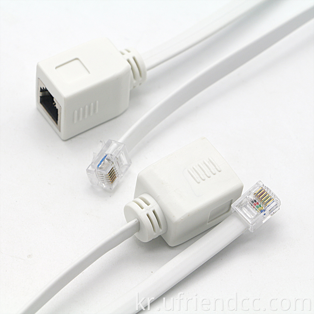 고품질 RJ12 RJ11 6P6C 6 핀 수컷 to RJ45 CAT5 이더넷 6p6c6- 핀 암 여성 네트워크 어댑터 RJ12 플랫 케이블 지원 OEM ODM